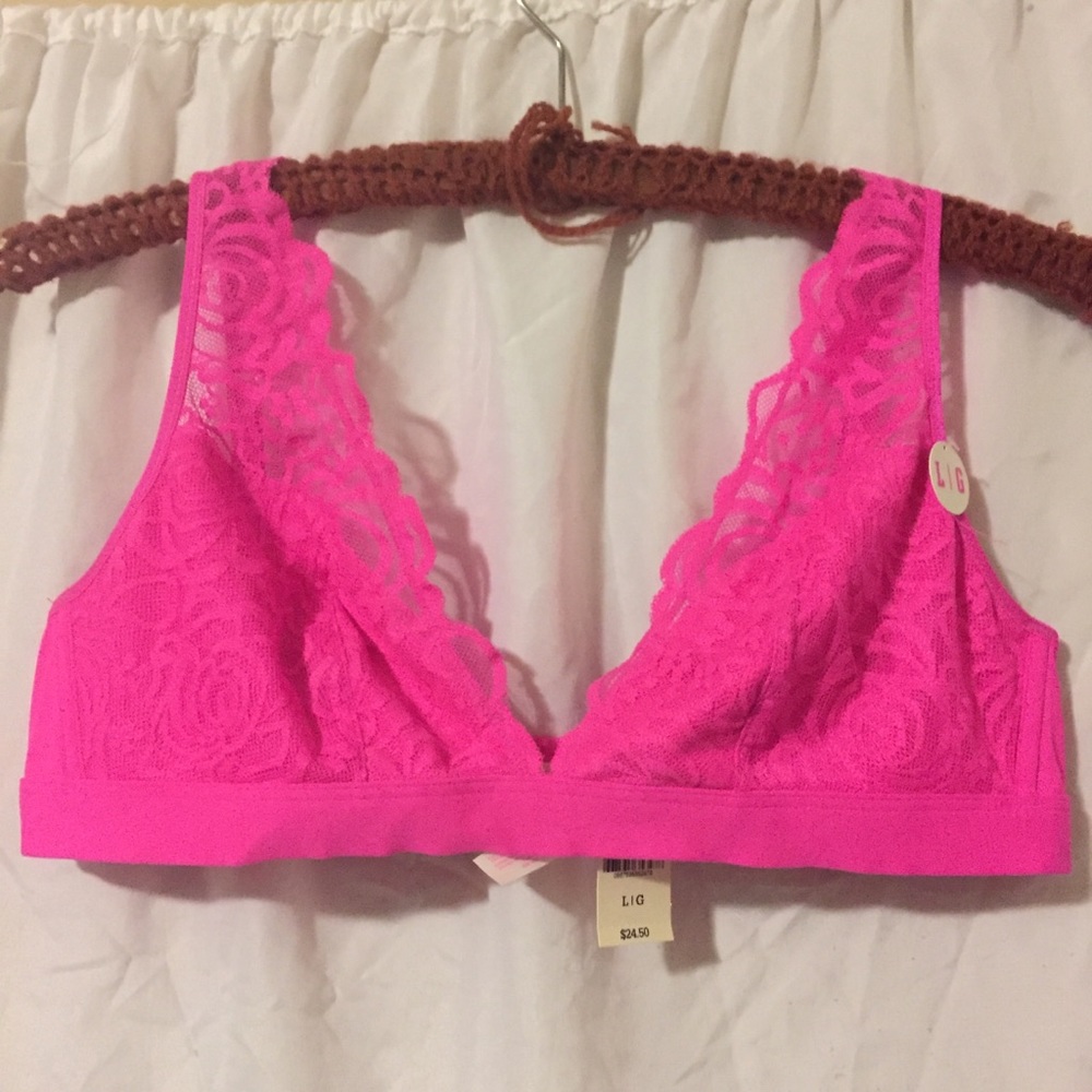 PINK Bralette in Neon Pink